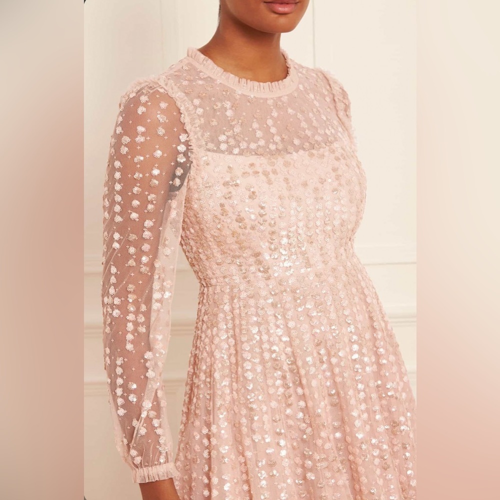 Raindrop Long Sleeve Ankle Gown Needle & Thread NWT - Picture 5 of 7